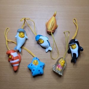 Winnie the Pooh Peek-a-Pooh phone charm Marine animals set